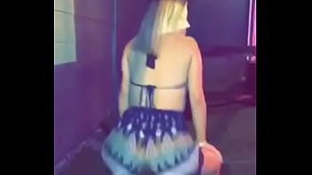 Shaking her ass for
