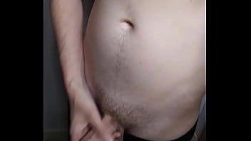 Hot guy gets undressed in the bathroom for snapchat