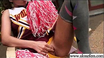 Horny girl insert in her holes all kind of things clip 14