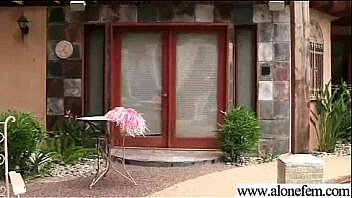 Horny girl insert in her holes all kind of things clip 14