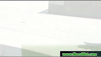 Busty slut gives oil nuru massage 07