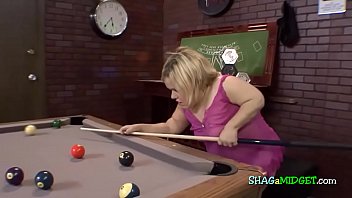 Midget turned on while playing pool