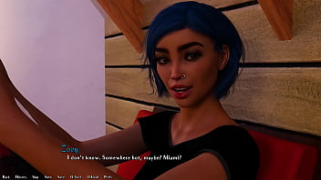 Being a dik #82 hot busty blue hair grunge girl gives me a juicy handjob in her room