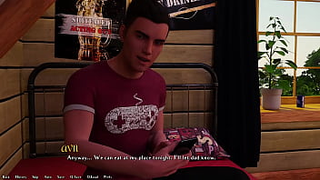 Being a dik #82 hot busty blue hair grunge girl gives me a juicy handjob in her room