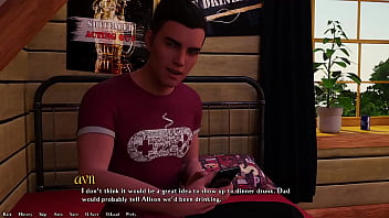 Being a dik #82 hot busty blue hair grunge girl gives me a juicy handjob in her room