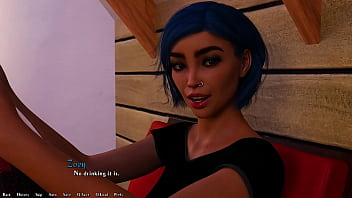 Being a dik #82 hot busty blue hair grunge girl gives me a juicy handjob in her room