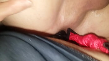 Hott wife pegging husbands tight little ass