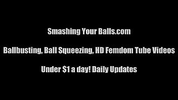 Ballbusting and ball kicking humiliation