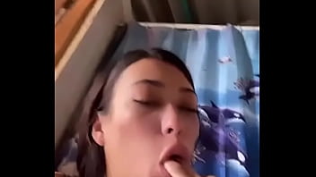 Puke eating practice for filthy latina teen