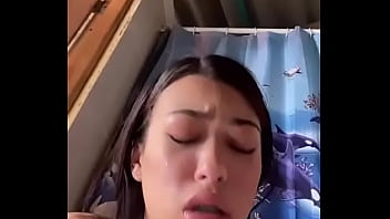 Puke eating practice for filthy latina teen