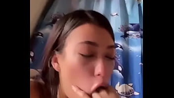 Puke eating practice for filthy latina teen