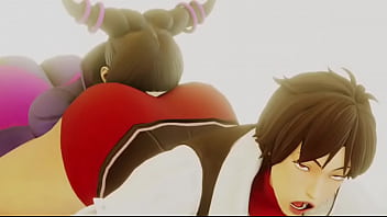 Street fighter sakura x juri booty shaking face twerking