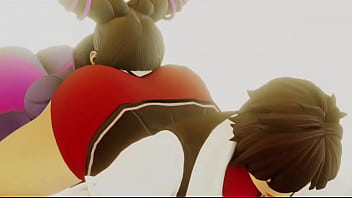 Street fighter sakura x juri booty shaking face twerking