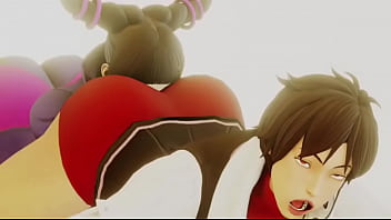 Street fighter sakura x juri booty shaking face twerking Street fighter sakura x juri booty shaking face twerking