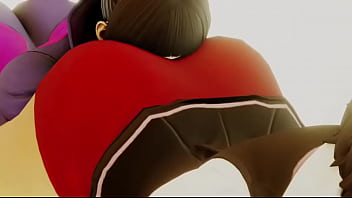 Street fighter sakura x juri booty shaking face twerking Street fighter sakura x juri booty shaking face twerking