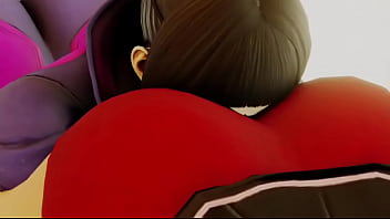 Street fighter sakura x juri booty shaking face twerking Street fighter sakura x juri booty shaking face twerking