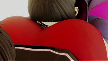 Street fighter sakura x juri booty shaking face twerking