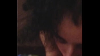 Big titty snow bunny gives soppy blowjob