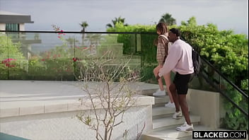 Blacked mischievous babe takes on black cock