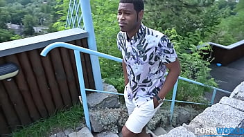 Blonde czech ariela donovan drilled deep in doggy with humongous black cock gp1500