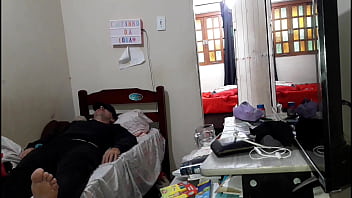 Unfaithful wife fucks her lover behind her cuckold's back