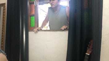 Unfaithful wife fucks her lover behind her cuckold's back