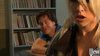 Blonde fucking her classmate