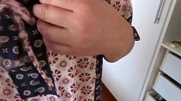 Stepson masturbates watching and touching my tits big cumshots