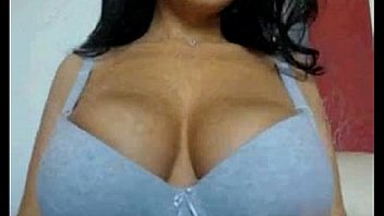 Big tit dark haired babe teases on cam