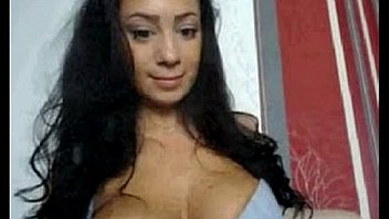 Big tit dark haired babe teases on cam