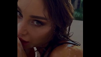 Monika fox foam games in the bathroom with a pink toy