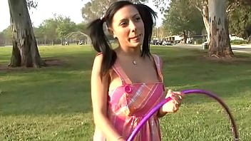 Lela star takes dick until her teeny face is covered in cum