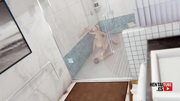 Webbed gwen’s shower seduction spiderverse hentai Webbed gwen’s shower seduction spiderverse hentai