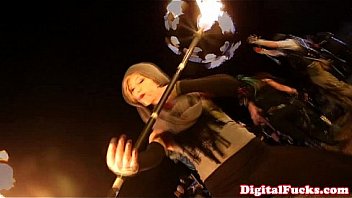 Stevie Shae Licking Some Camp Fire Pussy thumbnail