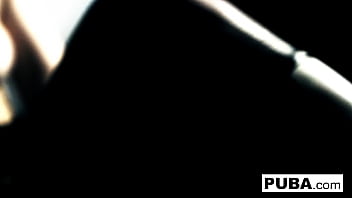 Hot brunette fucks herself