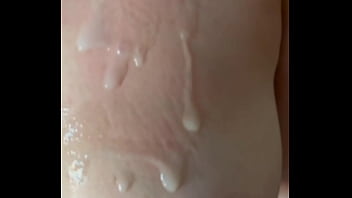 Big fat cock explodes facial cum shower tons of cum on big boobs
