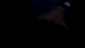 Rubbing her pussy in public toilet