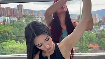 My yoga teacher seduces me and eats my pussy until i cum ambar prada