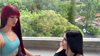 My yoga teacher seduces me and eats my pussy until i cum ambar prada