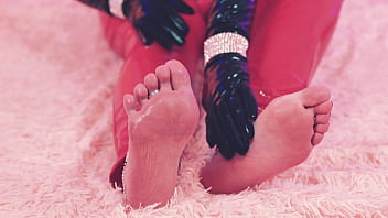 Latex milf cowgirl and bondage hot pussy masturbation with foot fetish arya grander