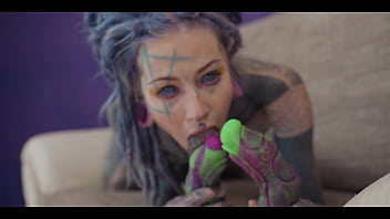 Double anal penetration for heavily tattooed anuskatzz sloppy bj atm and big anal gapes