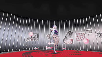 Yowane haku undress dance sexy lingerie hentai stickysticky song mmd 3d purple clothes clip