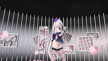 Yowane Haku Undress Dance Sexy Lingerie Hentai Stickysticky Song Mmd 3d Purple Clothes Clip thumbnail