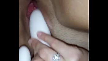 Playing with her toy