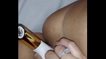 Playing with her toy