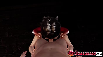 Seductive succubus abelin in adult animation only tongue licking blowjob with huge cock thrilling handjob stroking mouth fuck finishing with lots of cum in honey select 2
