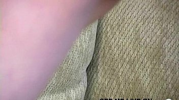 Solo blonde chick shoving dildo in pussy