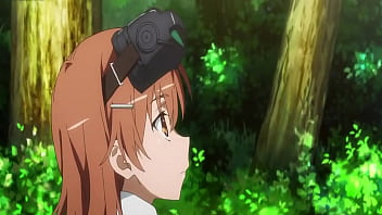 Kamijou folla al aire libre con el clon de misaka