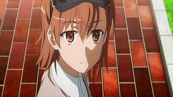 Kamijou folla al aire libre con el clon de misaka