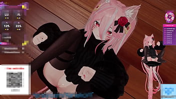 Flat titties friday ~~~ catgirl kanako teases chat with her tiny boobs ~~~ asmr moans & vibrator